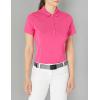 imageCallaway Womens OptiDri Chevron Short Sleeve Golf Polo Shirt Stretch Fabric MoistureWicking Sun ProtectionVery Berry
