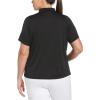 imageCallaway Womens Solid Swing Tech Short Sleeve Golf Polo ShirtCaviar