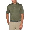 imageCallaway Broken Stripe Golf Polo Sun Protection MoistureWicking Lightweight Athletic Collared Shirts for MenHedge Green