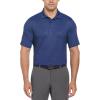 imageCallaway Mens Chevron Foulard Print Golf Polo Stretch Seams Sun Protection Available in Big ampamp TallPeacoat