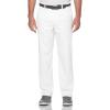 imageCallaway Mens Pro Spin 30 Stretch Golf Pants Active Waistband MoistureWicking Sun Protection Available in Big ampamp TallBright White