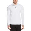 imageCallaway Mens Weather Series  Zip Mock Neck Pullover for Men Extended Sizes Mens Performance ApparelWhite