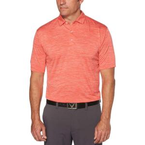 imageCallaway Broken Stripe Golf Polo Sun Protection MoistureWicking Lightweight Athletic Collared Shirts for MenCayenne