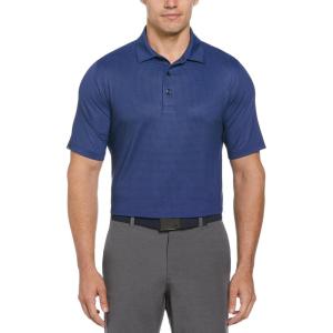 imageCallaway Mens Chevron Foulard Print Golf Polo Stretch Seams Sun Protection Available in Big ampamp TallPeacoat