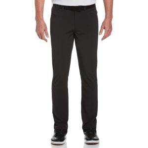 imageCallaway Mens EverPlay 5Pocket Golf Pants with Comfort Waistband Stretch NonIron Fabric MoistureWicking Tapered FitBlack Heather
