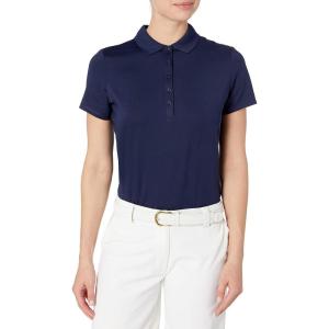 imageCallaway Womens OptiDri Chevron Short Sleeve Golf Polo Shirt Stretch Fabric MoistureWicking Sun ProtectionPeacoat