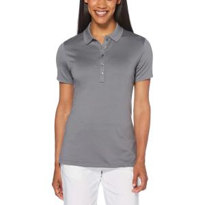 imageCallaway Womens OptiDri Chevron Short Sleeve Golf Polo Shirt Stretch Fabric MoistureWicking Sun ProtectionQuiet Shade