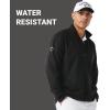 imageCallaway Mens Long Sleeve FullZip Wind Jacket Wind and Water Resistant Performance Apparel for Men Extended SizesBlack