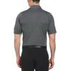 imageCallaway Mens Ventilated Classic Jacquard Short Sleeve Golf Polo Stretch Seams MoistureWicking Available in Big ampamp TallCaviar Black