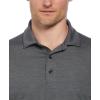 imageCallaway Mens Ventilated Classic Jacquard Short Sleeve Golf Polo Stretch Seams MoistureWicking Available in Big ampamp TallCaviar Black