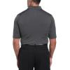 imageCallaway Mens Ventilated Classic Jacquard Short Sleeve Golf Polo Stretch Seams MoistureWicking Available in Big ampamp TallCaviar Black