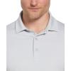 imageCallaway Mens Ventilated Classic Jacquard Short Sleeve Golf Polo Stretch Seams MoistureWicking Available in Big ampamp TallGray Dawn