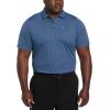 imageCallaway Mens Ventilated Classic Jacquard Short Sleeve Golf Polo Stretch Seams MoistureWicking Available in Big ampamp TallPeacoat