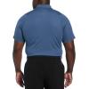 imageCallaway Mens Ventilated Classic Jacquard Short Sleeve Golf Polo Stretch Seams MoistureWicking Available in Big ampamp TallPeacoat