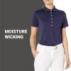 imageCallaway Womens Golf Short Sleeve Pique Open Mesh Polo ShirtMedium Blue