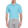 imageCallaway Mens Ventilated Classic Jacquard Short Sleeve Golf Polo Stretch Seams MoistureWicking Available in Big ampamp TallRiver Blue