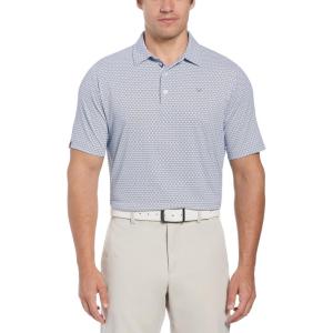 imageCallaway Mens Big ampamp Tall Chevron Printed Short Sleeve Golf Polo Shirt Stretch Seams MoistureWicking Classic FitPeacoat