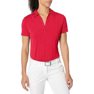 imageCallaway Womens OptiDri Tonal Short Sleeve Polo Shirt with Stretch Fabric and Sun Protection Extended SizingSalsa
