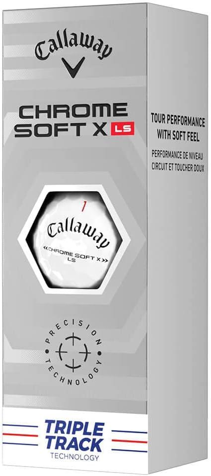 imageCallaway Golf 2022 Chrome Soft X LS Golf BallsTriple Track White