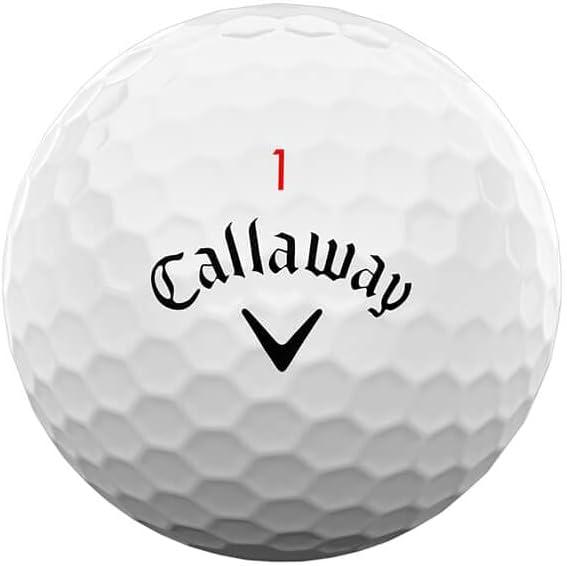 imageCallaway Golf Chrome Soft X Golf Balls Triple Track YellowStandard White