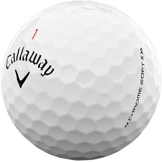 imageCallaway Golf Chrome Soft X Golf Balls Triple Track YellowStandard White
