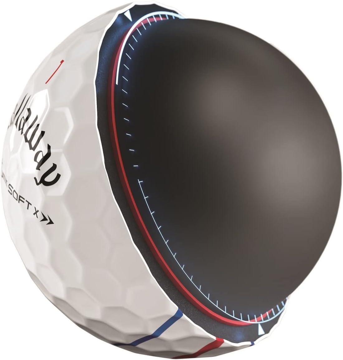 imageCallaway Golf Chrome Soft X Golf Balls Triple Track YellowTriple Track  Buy 1 Get 1 Free White