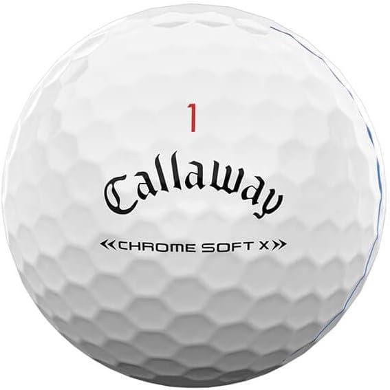 imageCallaway Golf Chrome Soft X Golf Balls Triple Track YellowTriple Track White