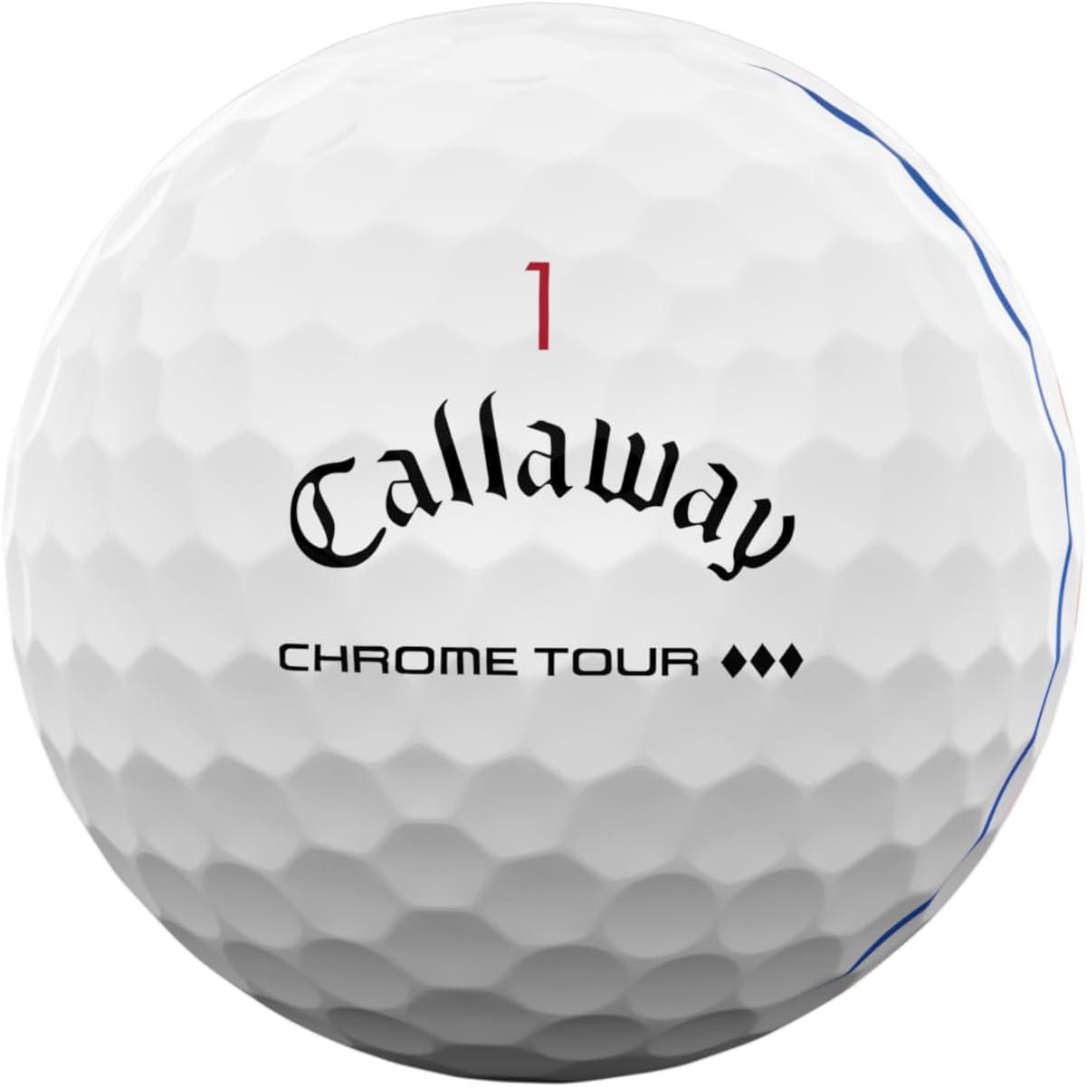 imageCallaway Golf Chrome Tour Triple Diamond Golf BallsTriple Track White