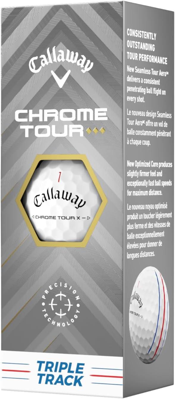 imageCallaway Golf Chrome Tour Triple Diamond Golf BallsTriple Track White