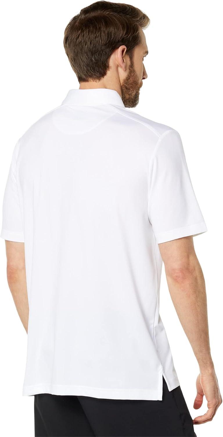 imageCallaway Mens Micro Hex Golf Performance Polo Shirt with Sun Protection Solid Stretch FabricBright White