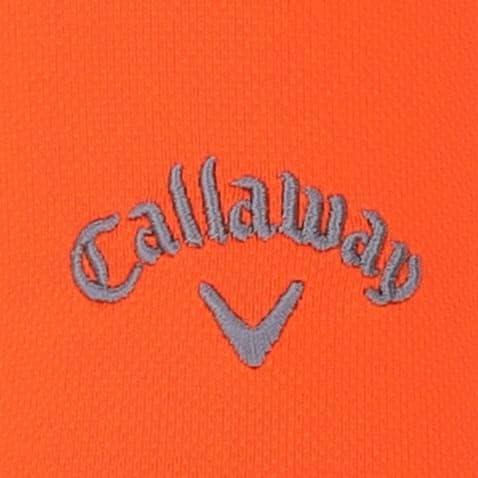 imageCallaway Mens Micro Hex Golf Performance Polo Shirt with Sun Protection Solid Stretch FabricTigerlily