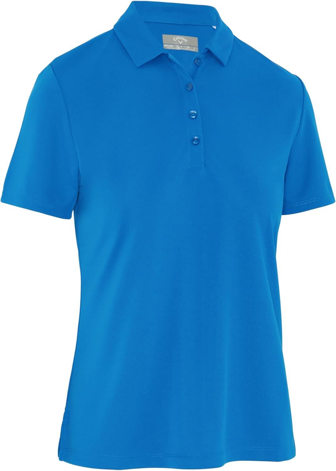 imageCallaway Womens Tournament Short Sleeve Golf Polo Shirt Added Stretch MoistureWicking Sun ProtectionSkydiver