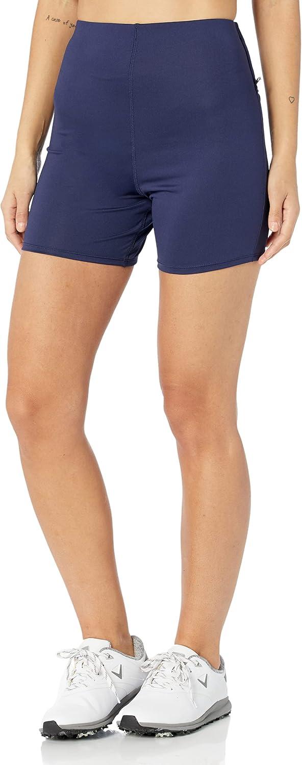 imageCallaway Womens VNeck Colorblock Short Sleeve Golf Dress with Truesculpt Stretch Fabric MoistureWicking Sun ProtectionPeacoat