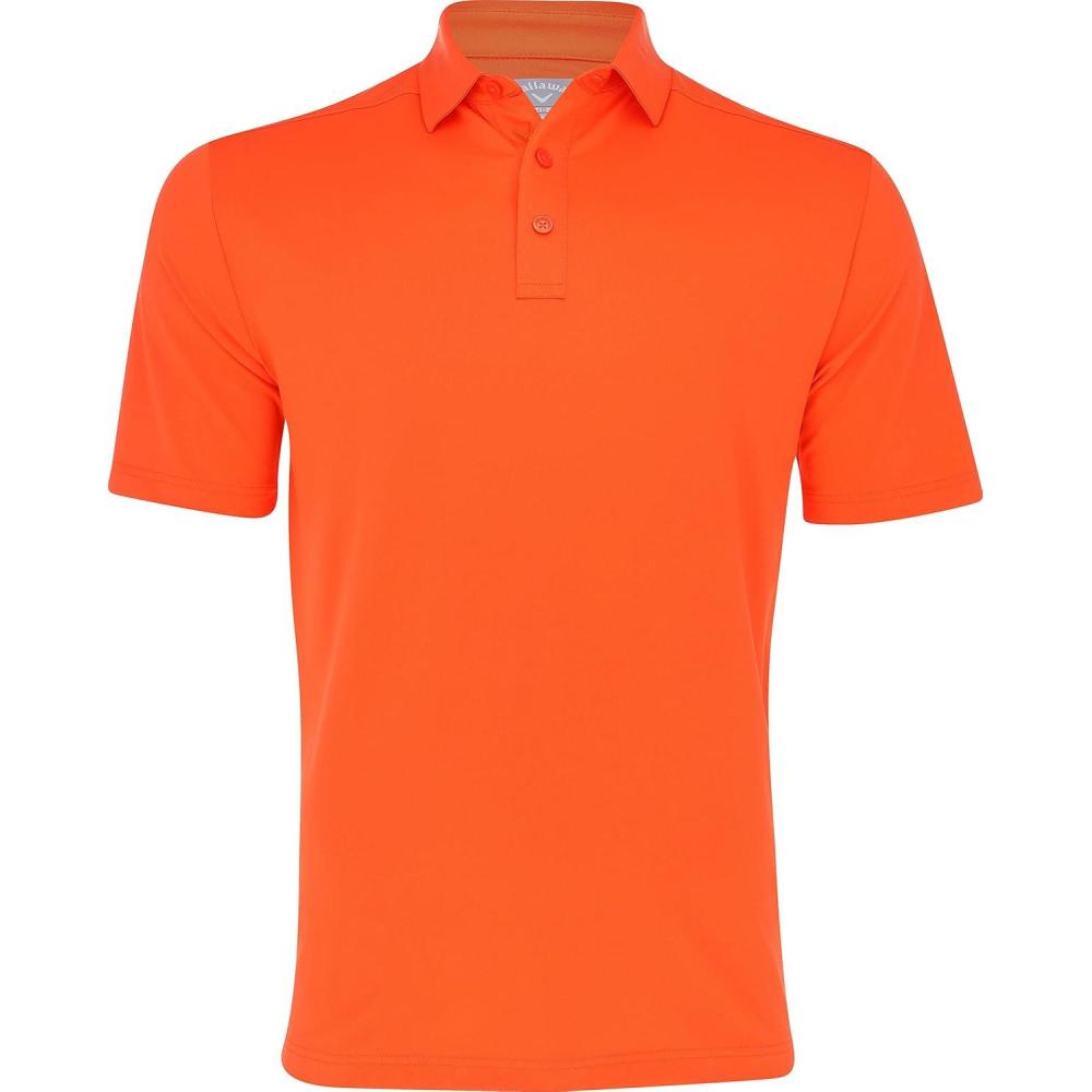 imageCallaway Mens Micro Hex Golf Performance Polo Shirt with Sun Protection Solid Stretch FabricTigerlily