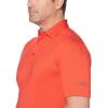 imageCallaway Mens Micro Hex Golf Performance Polo Shirt with Sun Protection Solid Stretch FabricBittersweet