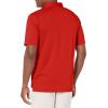 imageCallaway Mens Micro Hex Golf Performance Polo Shirt with Sun Protection Solid Stretch FabricBittersweet