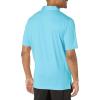 imageCallaway Mens Micro Hex Golf Performance Polo Shirt with Sun Protection Solid Stretch FabricBlue Grotto