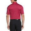 imageCallaway Mens Micro Hex Golf Performance Polo Shirt with Sun Protection Solid Stretch FabricBoudoir Red