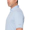 imageCallaway Mens Micro Hex Golf Performance Polo Shirt with Sun Protection Solid Stretch FabricBrunnera Blue