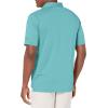imageCallaway Mens Micro Hex Golf Performance Polo Shirt with Sun Protection Solid Stretch FabricDelphinium Blue