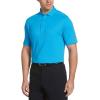 imageCallaway Mens Micro Hex Golf Performance Polo Shirt with Sun Protection Solid Stretch FabricIrish Green
