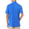 imageCallaway Mens Micro Hex Golf Performance Polo Shirt with Sun Protection Solid Stretch FabricMagnetic Blue