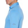 imageCallaway Mens Micro Hex Golf Performance Polo Shirt with Sun Protection Solid Stretch FabricMarina