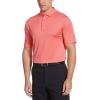 imageCallaway Mens Micro Hex Golf Performance Polo Shirt with Sun Protection Solid Stretch FabricMarina