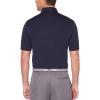 imageCallaway Mens Micro Hex Golf Performance Polo Shirt with Sun Protection Solid Stretch FabricPeacoat
