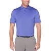 imageCallaway Mens Micro Hex Golf Performance Polo Shirt with Sun Protection Solid Stretch FabricPurple Iris
