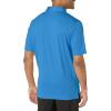 imageCallaway Mens Micro Hex Golf Performance Polo Shirt with Sun Protection Solid Stretch FabricVallarta Blue