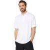 imageCallaway Mens Micro Hex Golf Performance Polo Shirt with Sun Protection Solid Stretch FabricBright White
