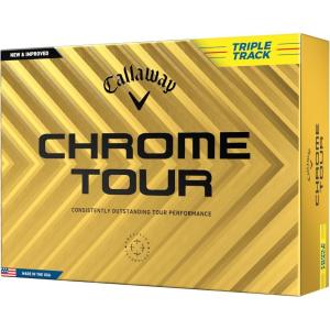 imageCallaway Golf Chrome Tour Golf BallsTriple Track Yellow