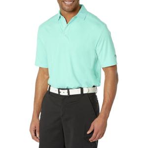 imageCallaway Mens Micro Hex Golf Performance Polo Shirt with Sun Protection Solid Stretch FabricAruba Blue